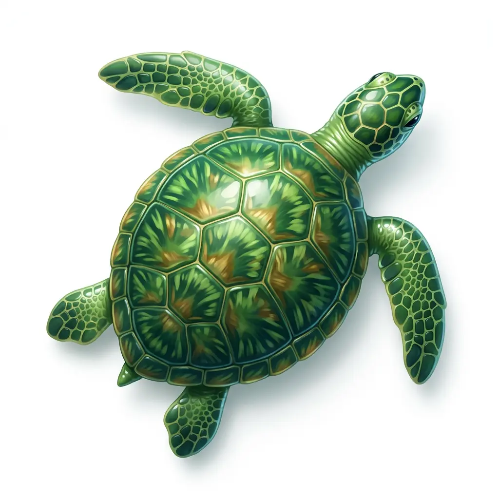 Schildkröte – Spielstein im Ozean-Thema